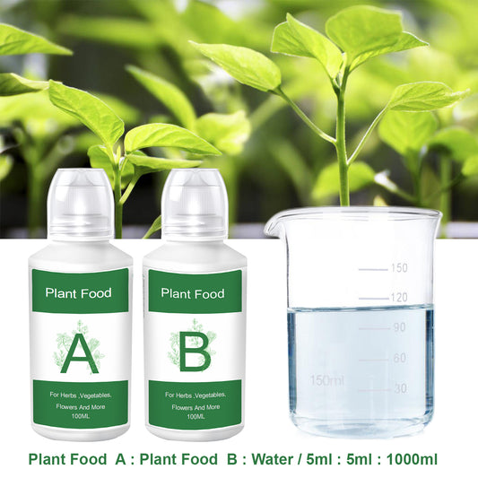 Hydroponisk gødning A og B med blande skala