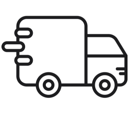 Hurtig levering ikon - gratis fragt over 499 kr